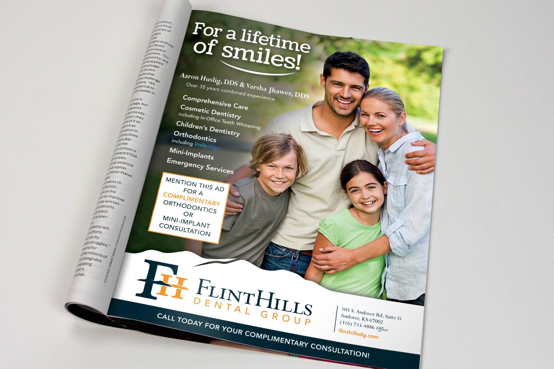 flint hills dental magazine ad