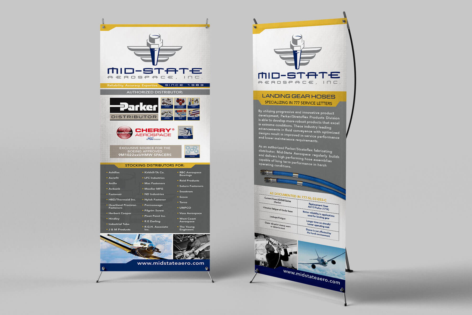 studio928 midstate aerospace banners